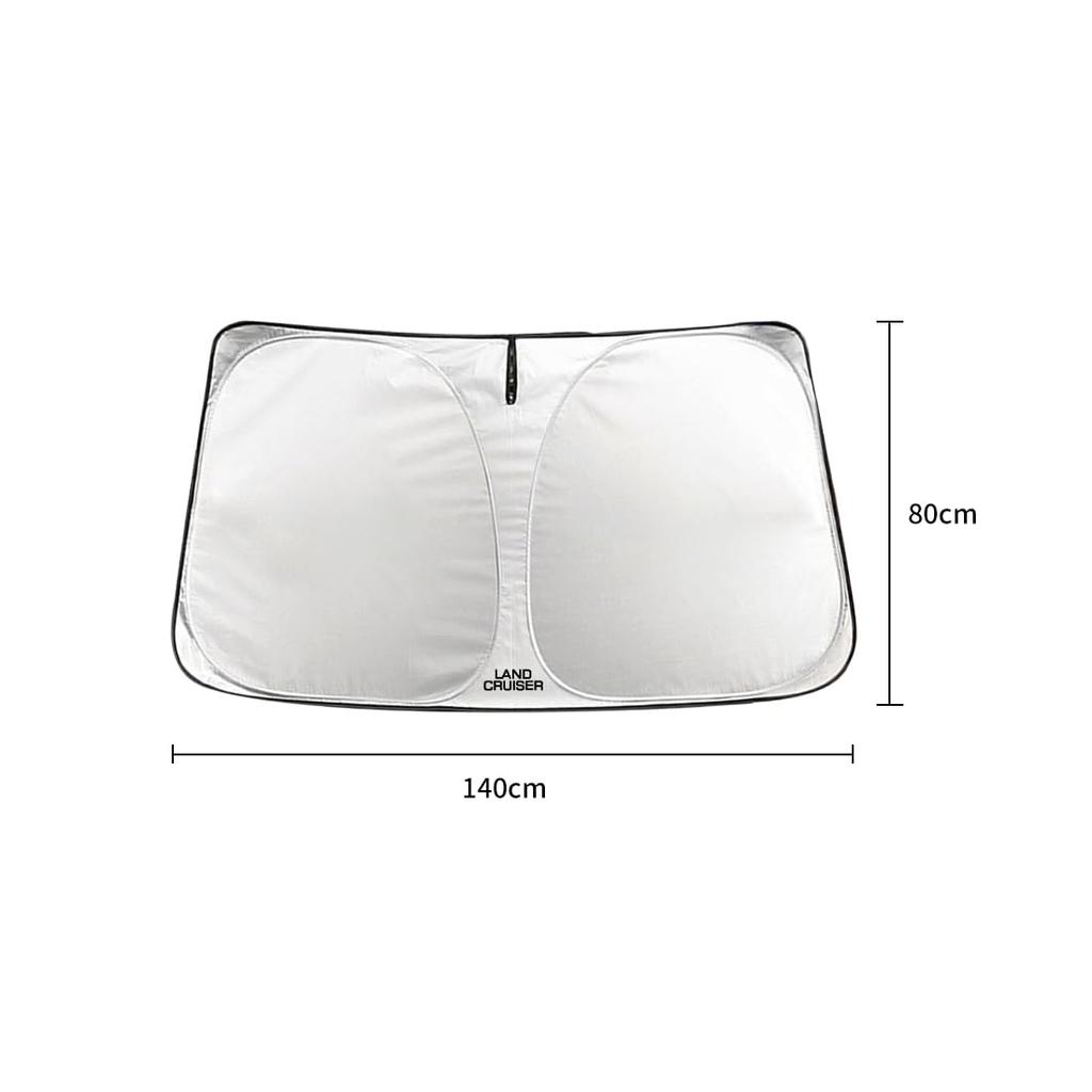 Land Cruiser Suitable for Car Windshield Sunshade 55.1 X 31.5 Inches (140 X 80