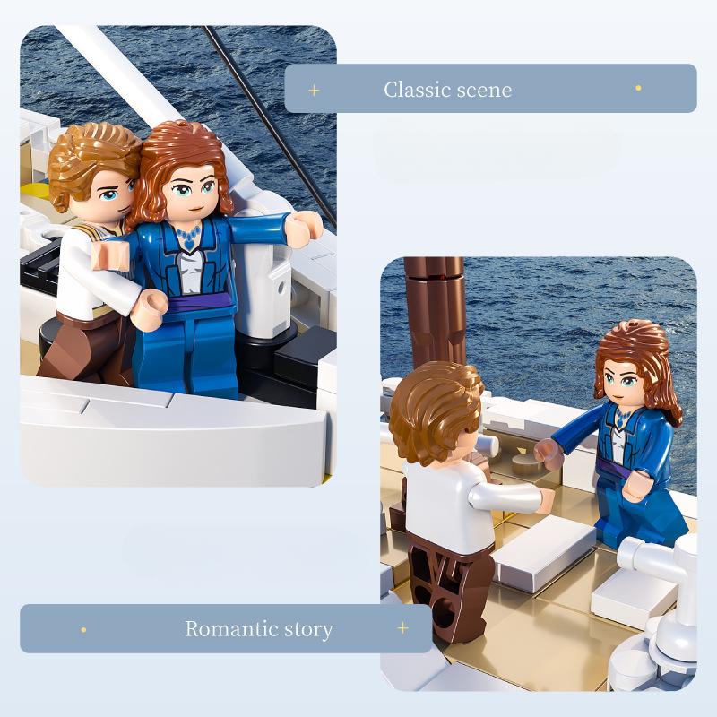 Mini 01010 Baustein Titanic Schiffsmodell Kinder Puzzle Baustein Spielzeug