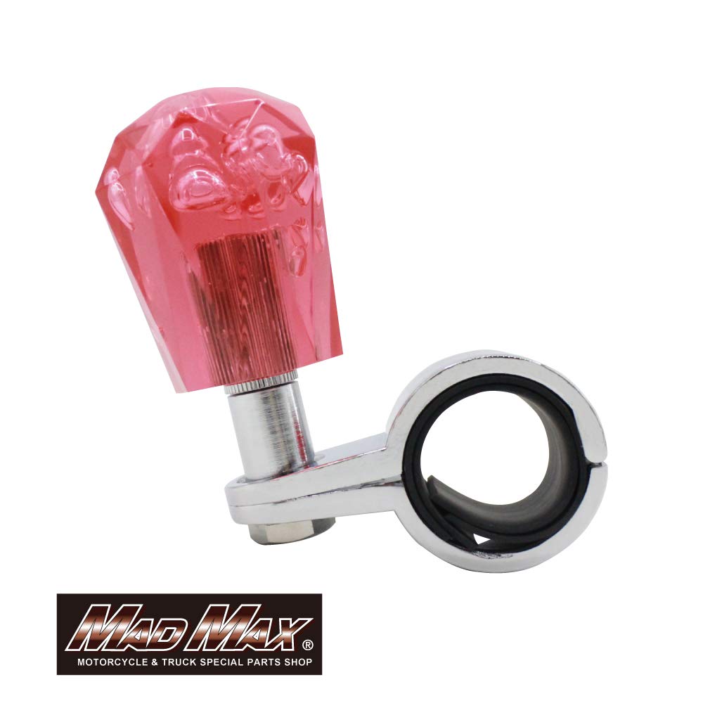 

Handle Diamond Red Fits handlebars 27mm to 33mm includes rubber gasket Spinner, Cut, Foam, (Mad Max) - diameter,