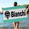 B-Bianchi Bike Logo Beach Towel For Kids Bath Towel Pool Towel Vacation Gift Picnic Towel Party Gift