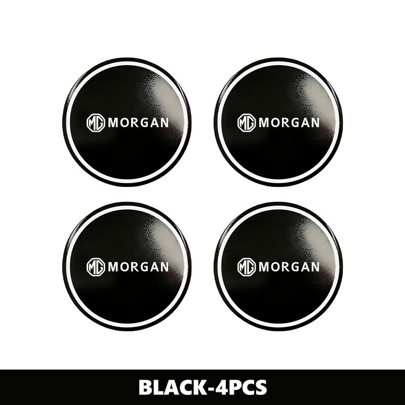 For MG 4PCS Car Wheel Hub Stickers Exterior Decoration Accessories Morgan Pilot GT 3 6 5 7 HS ZS ZX EHS Phev bso1