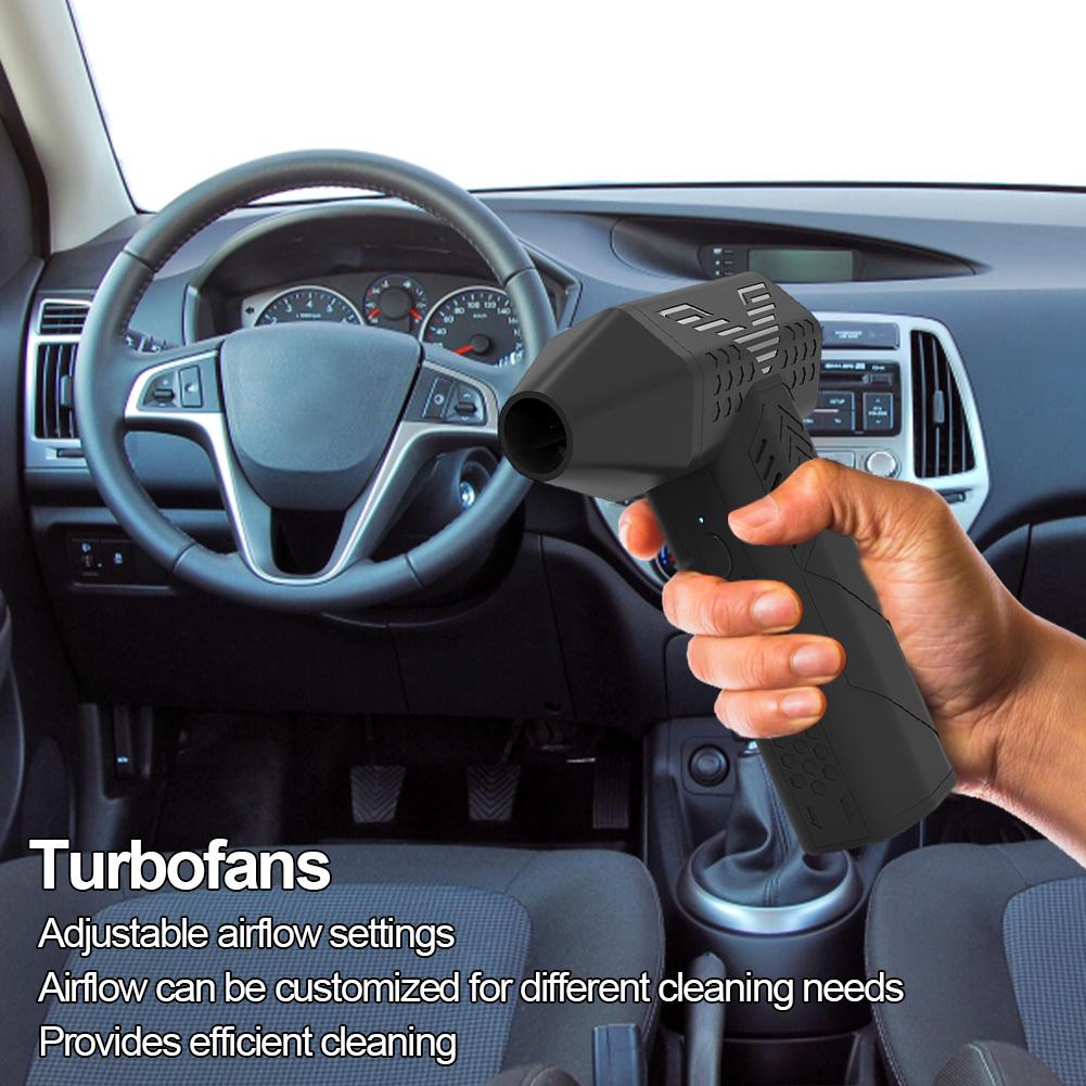 Mini Turbo Jet Fan 80000RPM Handheld Duct Fan Rechargeable Air Duster Violent Fan for Computer Keyboard Outdoors Car Home