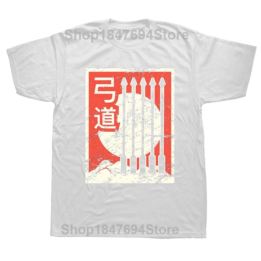 Funny Japanese Archery T Shirts Summer Bow and Arrow Hunting Graphic Cotton Streetwear Short Sleeve Birthday Gifts T-shirt Unisex