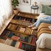Library Books Living Room Nonslip Area Rug Soft Carpet For Bedroom Game Playroom Sofa Office Home Decor Doormat Christmas Gift C926773
