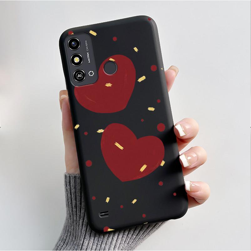 Case For ZTE Blade A53 BladeA53 Pro Casing Luxury Fashion Butterfly Flowers Black Soft TPU Silicone Protective Cover Phone Shell