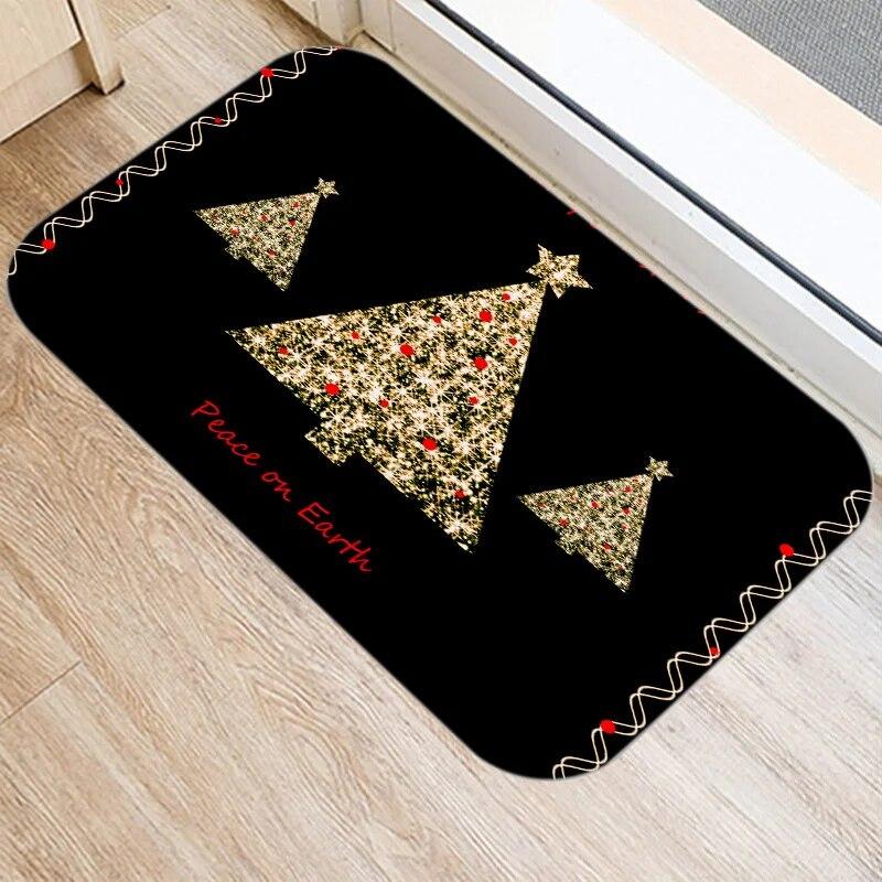 Χαρούμενα Χριστούγεννα και Πρωτοχρονιά διακόσμηση πατάκι πόρτας εισόδου διακόσμηση σπιτιού σαλονιού διάδρομος μπάνιου αντιολισθητικό πατάκι