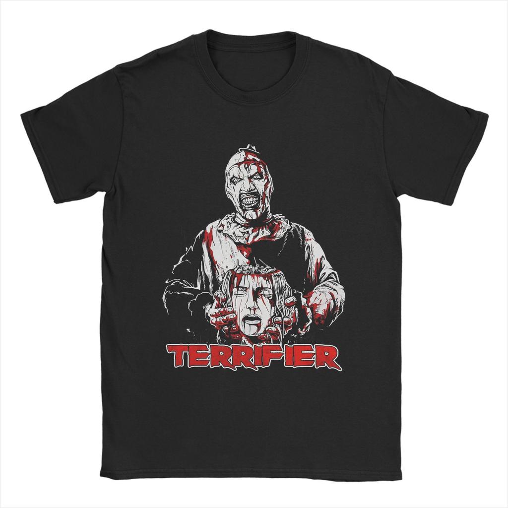 Harajuku T-Shirt Terrifier Art The Clown Lover T-Shirts  Hipster Tshirt for Men's Summer Y2K Basic Casual Short Sleeve Tops