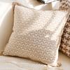 Luxury and Retro Bedroom Headboard Cushion Simple and Sophisticated High-Style Throw Pillow Cover Brown Color Sofa Cushion