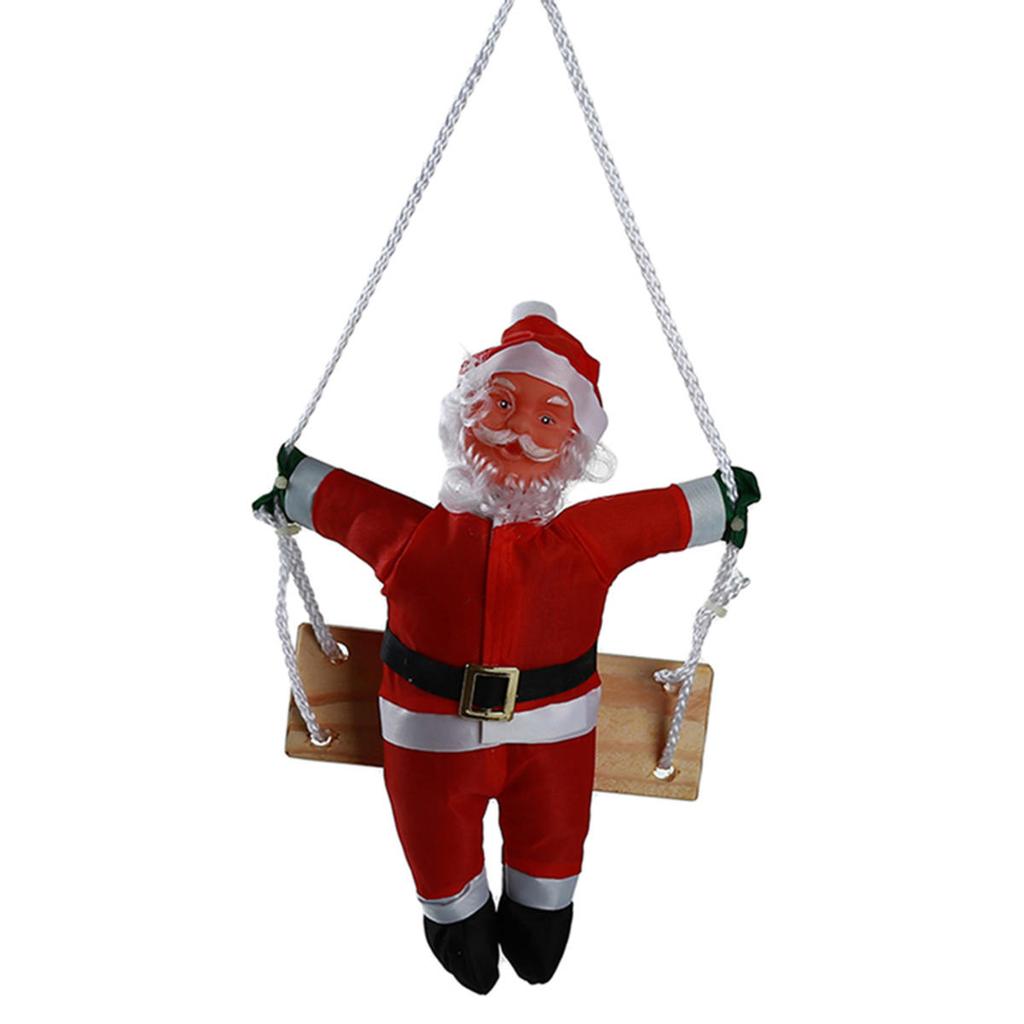 Christmas Santa Claus Climbing Ladder Doll Christmas Tree Hanging Decoration Indoor Door Wall Xmas Pendant New Year Gifts