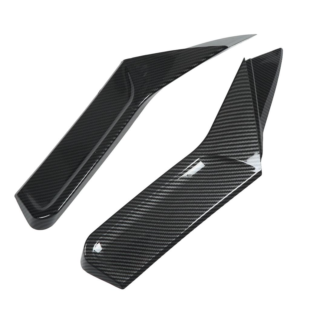 1 Pair Rear Window Side Spoiler Wing Splitter Canard Trim Car Accessories Replacement for MK8 VIII R GTD 2020+ Carbon