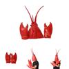 Dragon Lobster Head Mask Creative Latex Gloves For Stage Performance Festive Cosplay Accessories