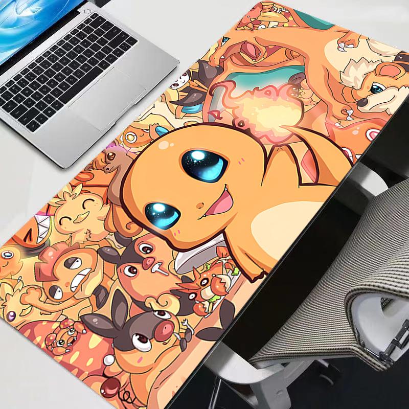 Mouse Pad durable Gaming Accessories Gabinete Gamer Pokemon Pikachu PC Computer Desk Mat Large XXL Keyboard Tablet Mousepad