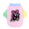 Halloween Cute Ghost Print Pet T‑Shirt Cats & Dogs Soft Cotton Clothes Outfit For Bichon French Bulldog Holiday Party Costume