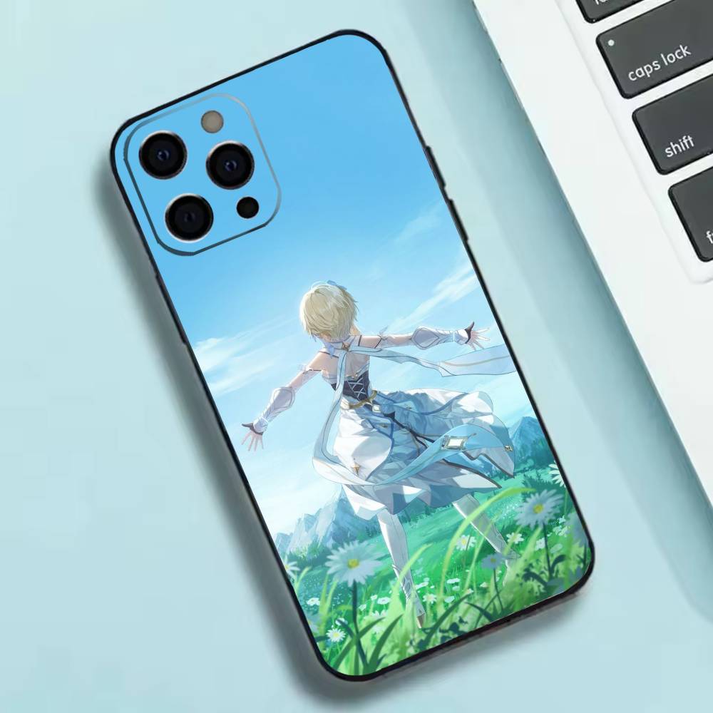 G-Genshin Lumine Impact Phone Case Silicone Soft For IPhone 17 16 15 14 13 12 11 X XR Plus Pro Max Plus
