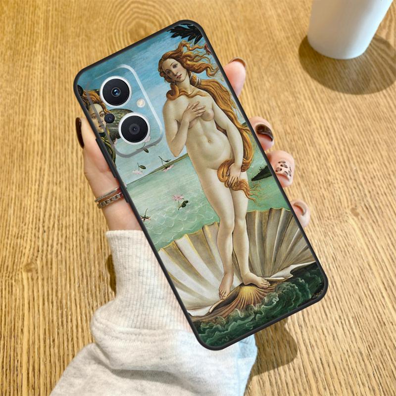 Art Painting Birth Of Venus Case For OPPO Reno 7 6 5 4 8 Lite 3 2Z 4Z 5Z 8T Find X3 X2 Neo Lite X5 X6 Pro Cover Shell