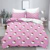 Hello Kitty  Comforter Sets Bedding Set Duvet Cover King Size Queen Twin 3D Children'S Bedding Set 3-Piece 1 Quilt Cover