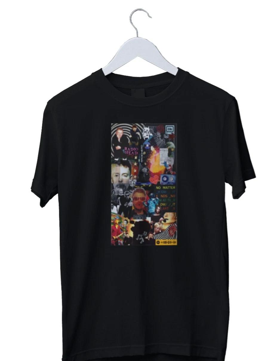 Radiohead Poster Mens Unisex Graphic Print Men s and Women s T-shirts S M L XL 2 3 4 XL XXXXL