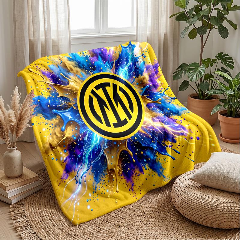 Borussia Dortmund Theme Blanket Soft Flannel Blanket Plush Throw Blanket Cozy Sofa Bed Blanket for Home Decor