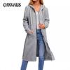Autumn Plus Size Loose Long Zipper Cardigan Jacket for Women