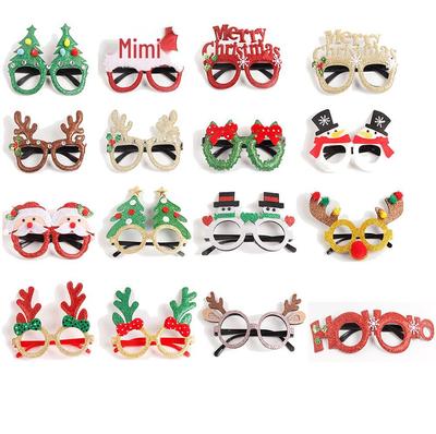 Christmas Masquerade Eyeglass Frames - Festive Tree & Antler Designs for Adult & Kids Dress-up Parties