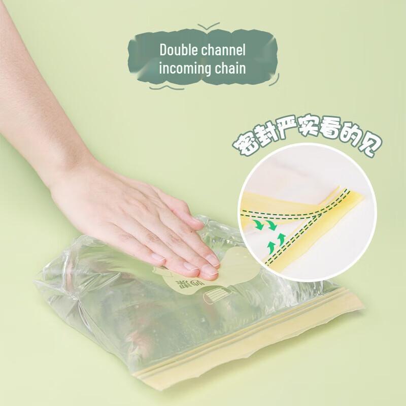 Miaojie Stand-Up Refrigerator Seal Bags - Assorted Sizes, 55 Pack