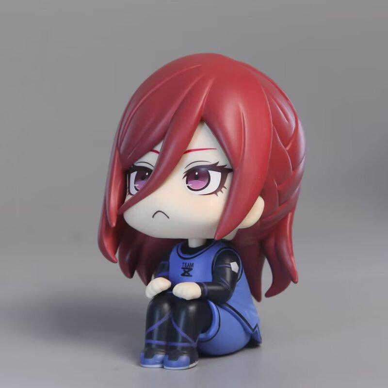 10 cm BLUE LOCK Anime Modell Chigiri Hyoma Q Versjon Action Modell Statue Samling Pynt Nagi Seish Modell DUKKE Gave Leker
