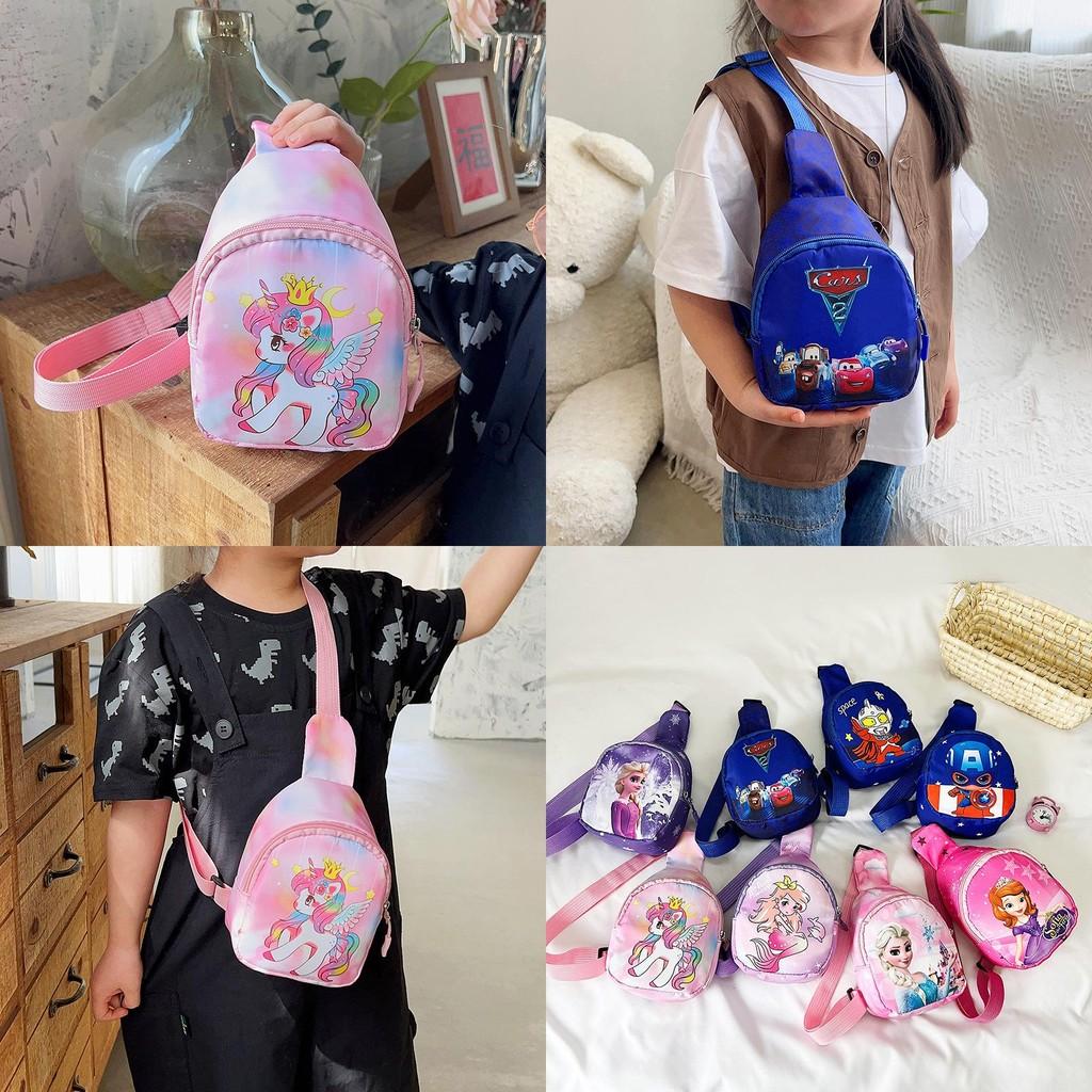 Child America Captain Anime Shoulder Bag Outdoor Casual Cartoon Chest Fashion Bag
