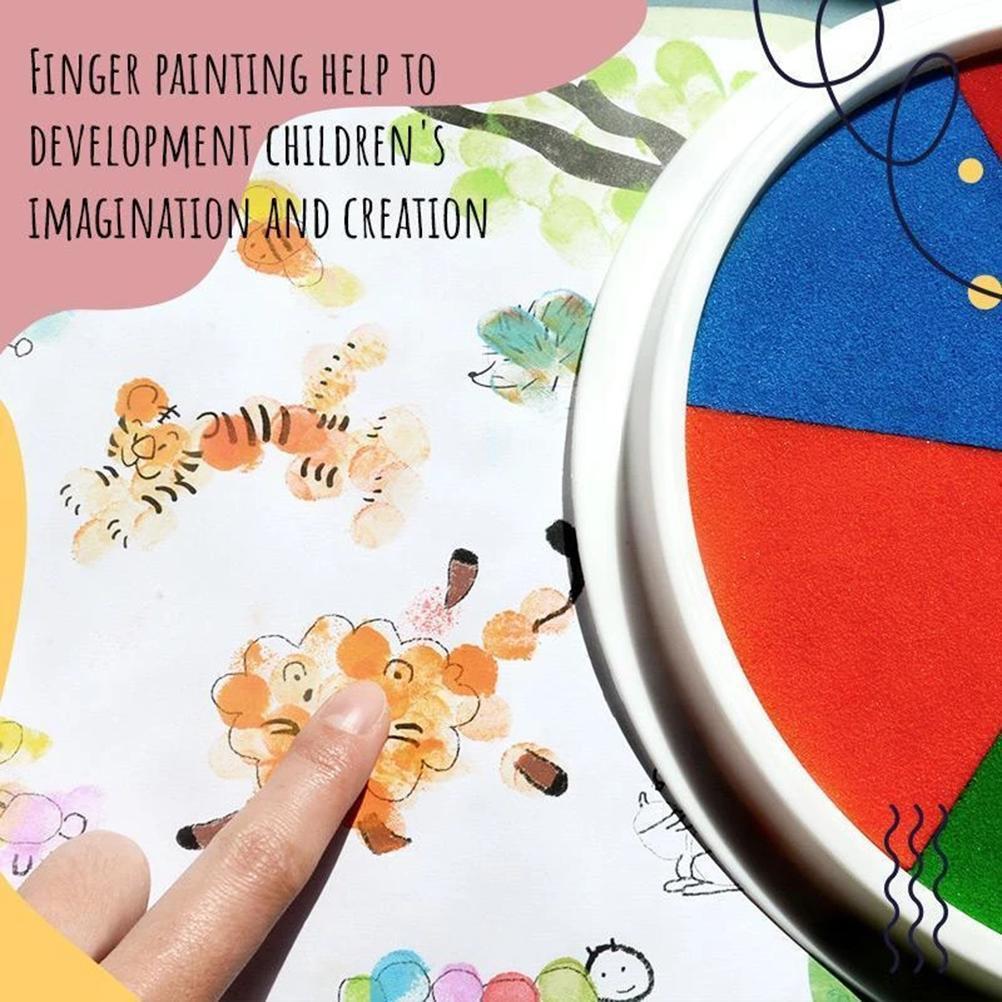 Funny Finger Painting Kit for Kids Non Toxic Washable Finger Paint Finger Drawing Toys DIY Crafts
