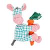 Interactive Squeaky Dog Toy Tough Stuffed Plush Animal Chew Toy for Aggressive Chewers Indestructible Teething Toy for Small Medium Large Dogs