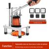 LISM Commercial Stainless Steel Vegetable Strip Cutter and Dicer