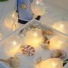 1PC 20LEDs Atmosphere Shell String Lights Battery Powered Fairy Lights Romantic Decorative Lamps For Room Wedding Party Camping