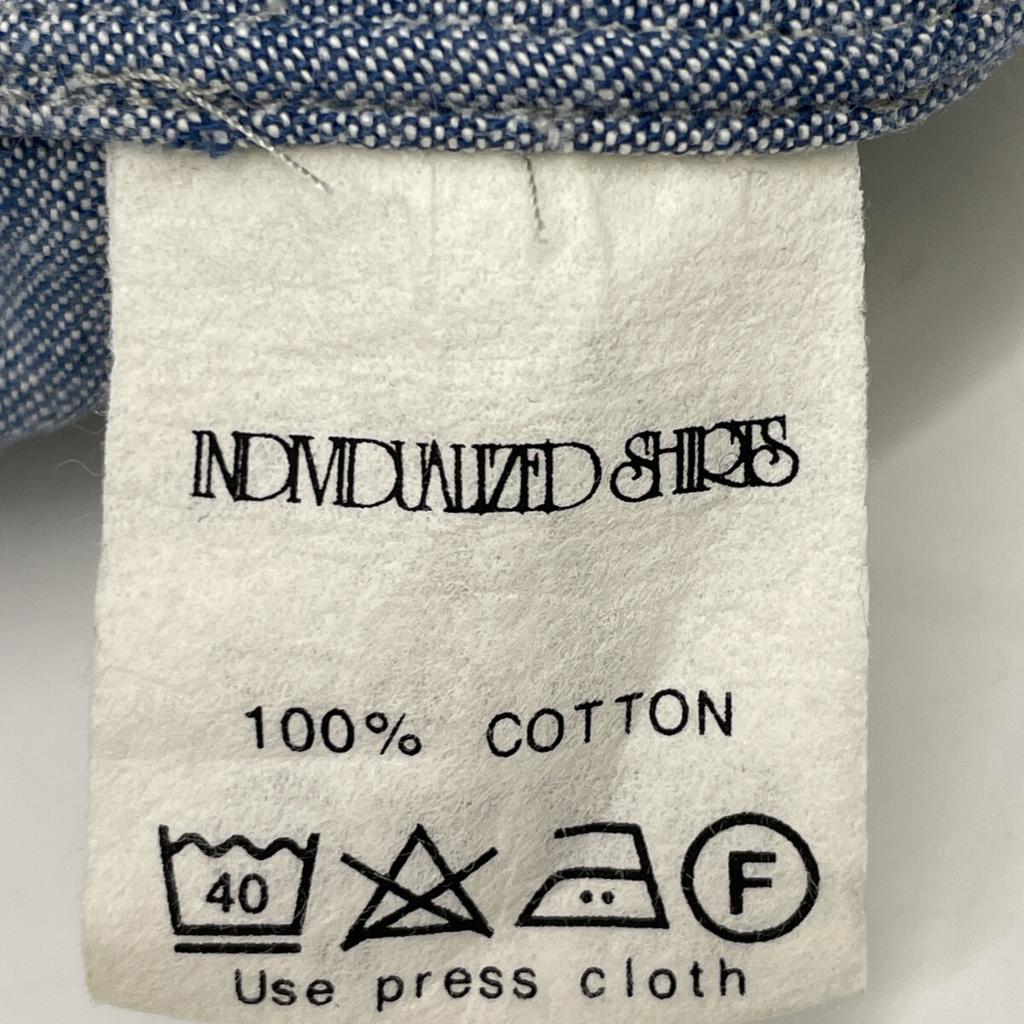 Individualized Shirts Blue Chambray Denim Shirt tops S blueUsed