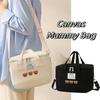 Canvas Baby Diaper Organizer Cartoon Single Shoulder Bag Women Handbag  Stroller Accessories
