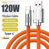 120W Super Fast Charging Cable PD Tyep C Liquid Cable Quick Usb Type C Charger Cable Phone Data Wire for Google Pixel 10a USB