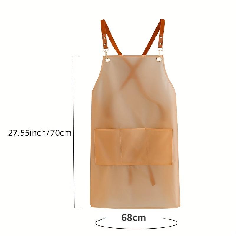 Stylish & Durable All-in-one Apron - Resistant, Transparent with Adjustable Straps, Ideal for Hairdressers, Barbers, Housewives & Chefs