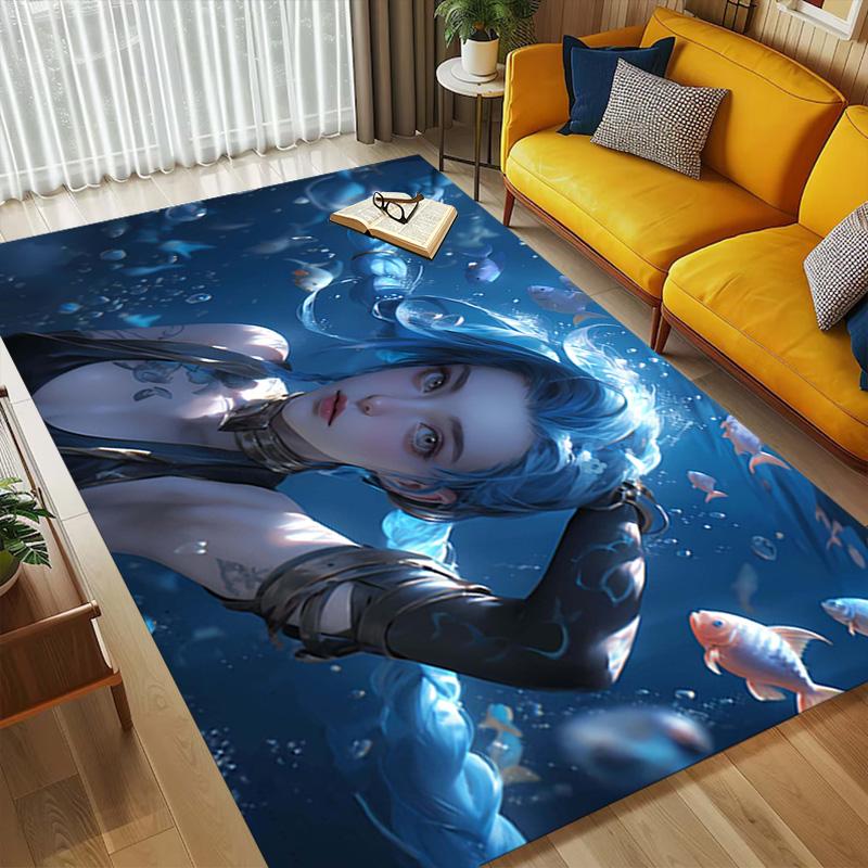 Underwater Dream Living Room Nonslip Area Rug Soft Carpet For Bedroom Game Playroom Sofa Office Home Decor Doormat Christmas Gift C9291090
