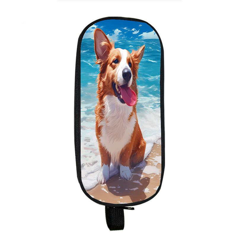 Capybara Cat Dog Pencil Cases Horse Tiger Panda Pencil Bag Wolf Pouch Holder Box for Girls Office Student Stationery Organizer School Supplies