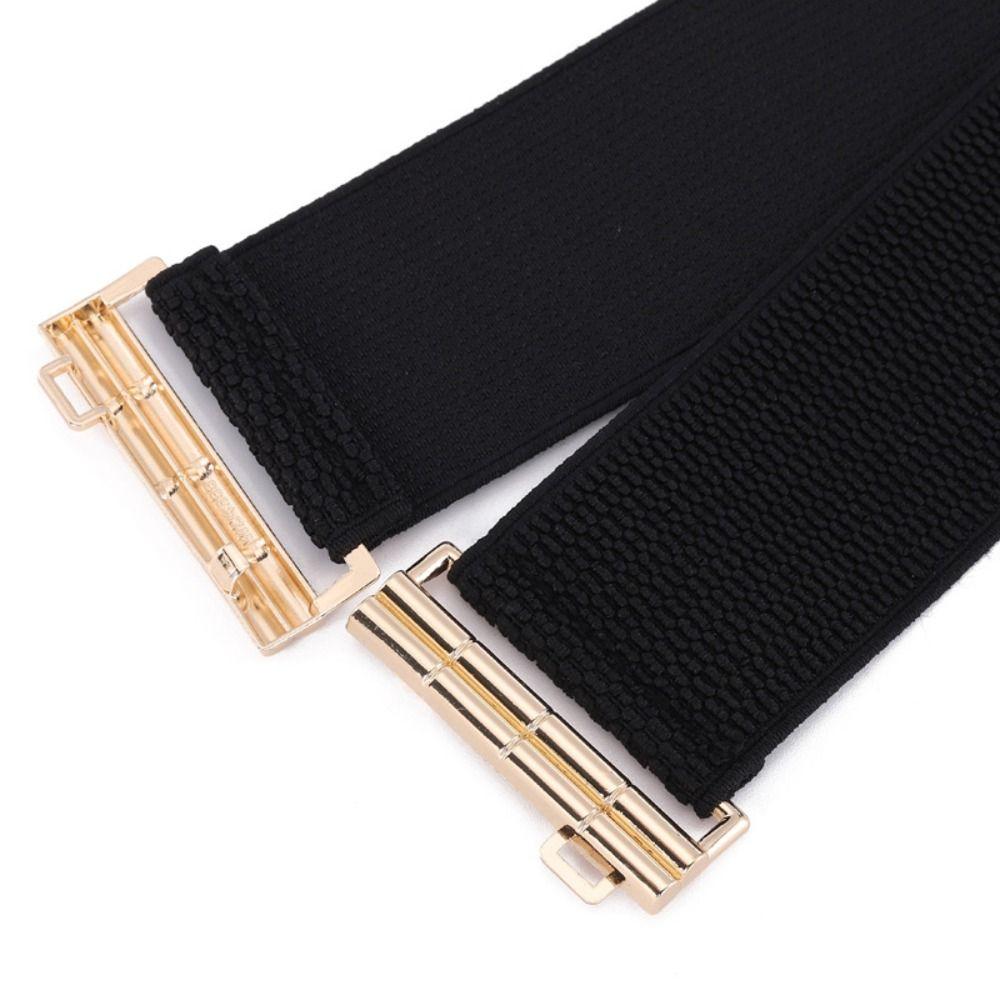 Wide Stretch Waistband Solid Color Waist Belts Exquisite Waist Strap Women
