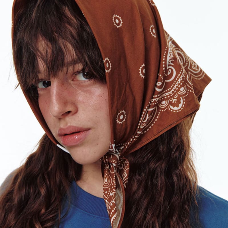 CENTAUR.KR CENTAUR PAISLEY BANDANA_BROWN