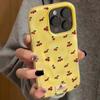 Schattige Kersen Vouwen Textuur Telefoonhoesje Voor iPhone 16 15 12 11 Pro Max 13 14 Pro Plus Schokbestendig Antislip Zachte Cover Shell Fundas