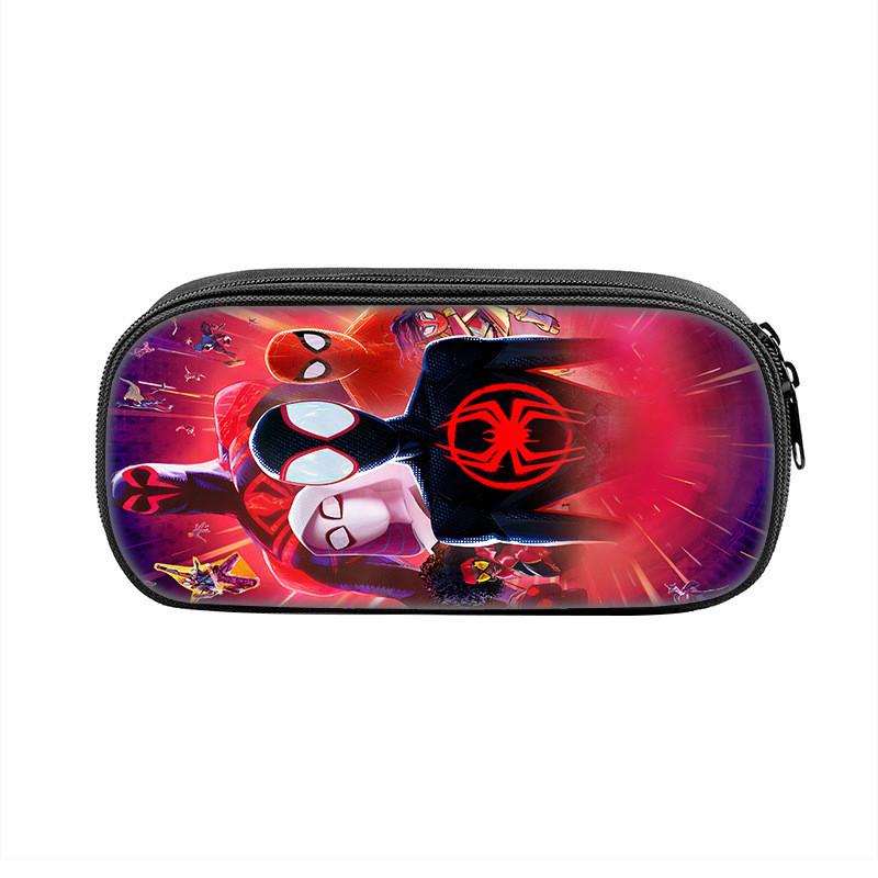 Spider Man Large Capacity Nylon Pencil Case For Students And Kids