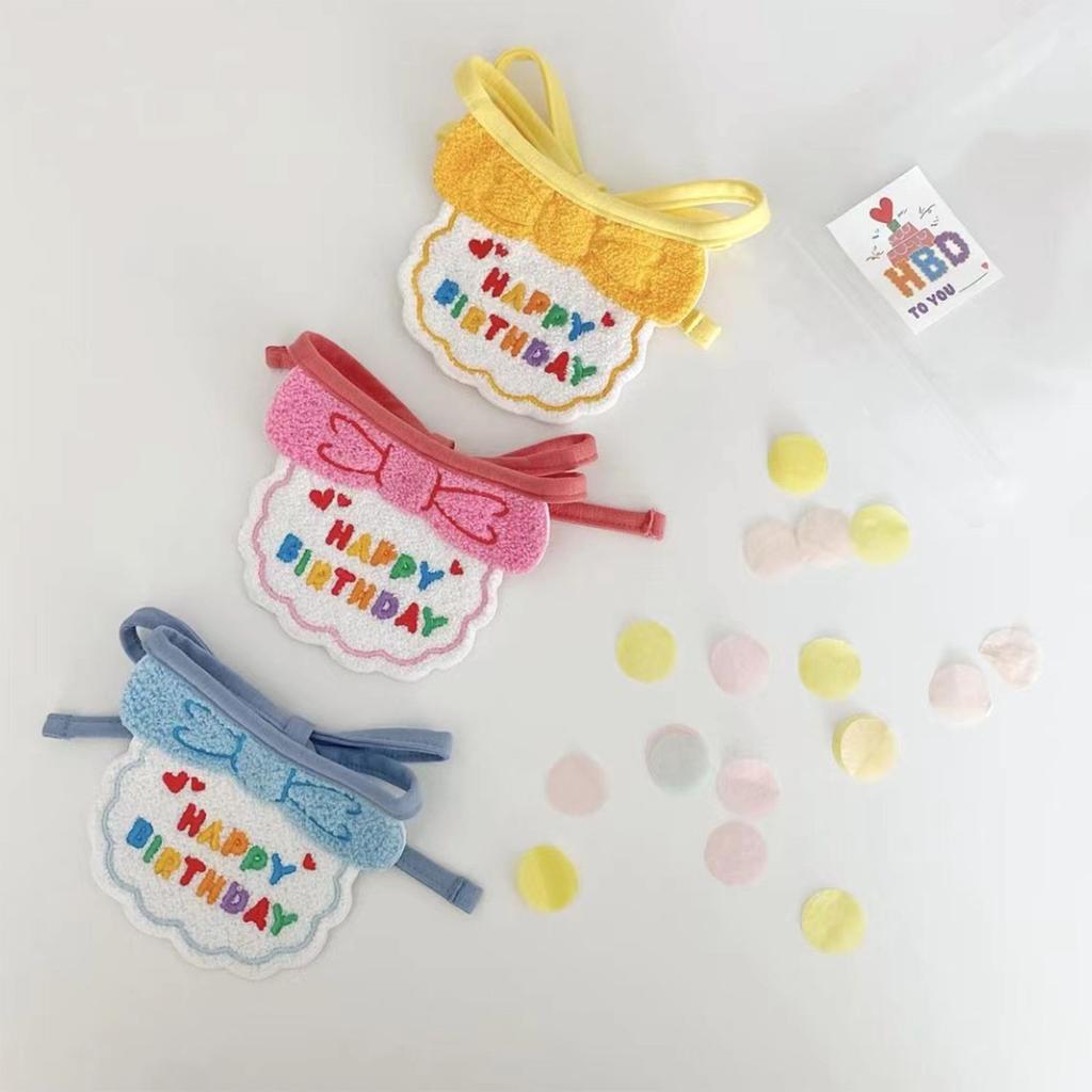 Cat Dog Bibs and Hats Cute Dress Up Hats Bib Funny Photography Props Gift for Birthday Party