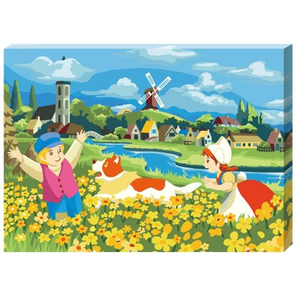 

Картина своими руками 460x335 мм Корейская настольная игра Fandas Happy Paradise