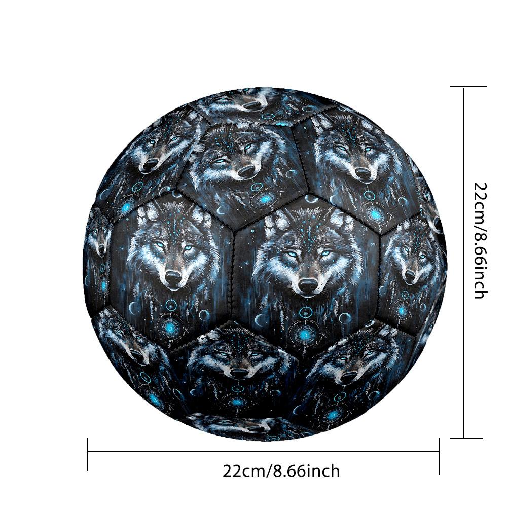 1pc Wolf Dreamcatcher Size 5 Soccer Ball Professional Match Training Football Indoor &Outdoor Sports Ball Lightweight Durable c6529