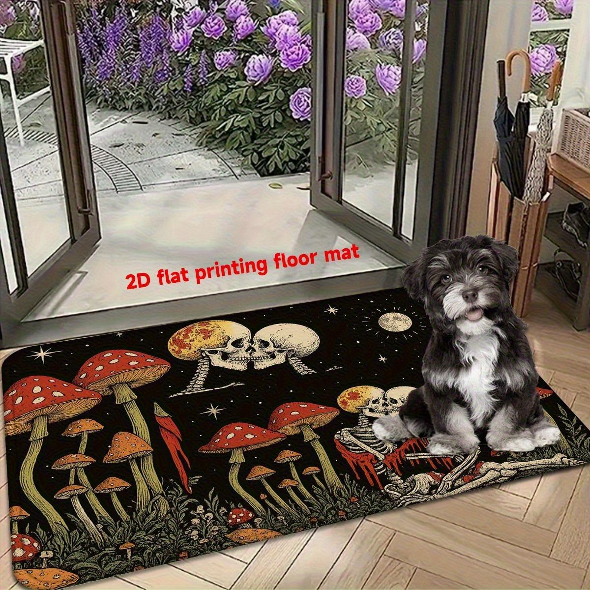 

1PC Halloween Pumpkin Ghost Kitchen Rug Non-Slip Door Mat Pop design Bathroom Rug Bath Mat Carpet for Home Sink Laundry Decor 40cm x 60cm