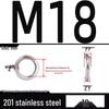 Verdickte 304/201 Edelstahl-Federring Elastischer Abstandshalter M3-M24
