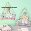Easter Bunny Egg Pendant Happy Easter Cartoon Wooden Door Sign