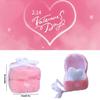 Ring Box Heart Shape Ring Case Toy Plush Ring Box Case Plushies Doll  Kids Playing Supplies