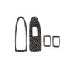 For BMW 3 4 Series GT 2013- Real Carbon Fiber Window Lift Panel Switch Trim