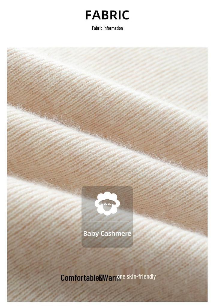 Women's Slim Fit Cashmere High Neck Knit Pullover - Warm Seamless Base Layer Sweater for Autumn and Winter